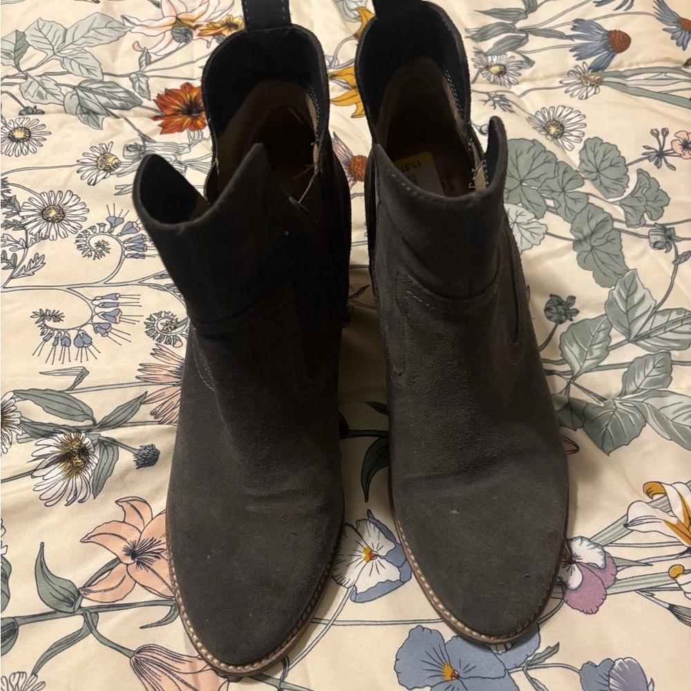 Blondo Gray Heeled Boots for Women